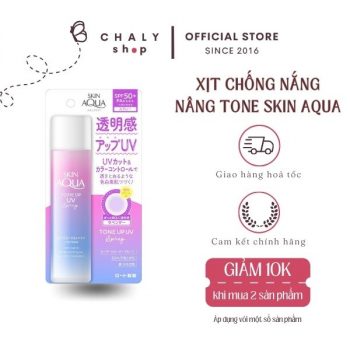 Kem chống nắng nâng tông dạng xịt Skin Aqua Color Control
