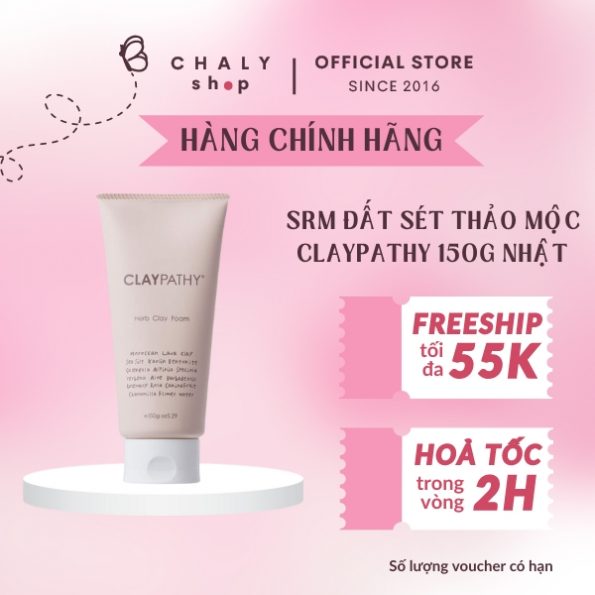 Sữa rửa mặt đất sét thảo mộc Claypathy Herb Clay Foam
