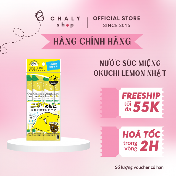 Nước súc miệng Okuchi Lemon
