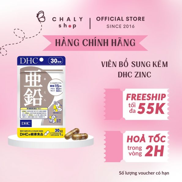 Viên bổ sung kẽm Zinc DHC