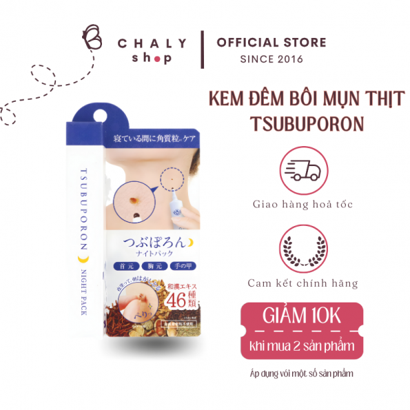 Kem trị mụn thịt nốt ruồi Tsubuporon Night Patch 20g Nhật Kem trị mụn thịt nốt ruồi Tsubuporon Night Patch 20g Nhật