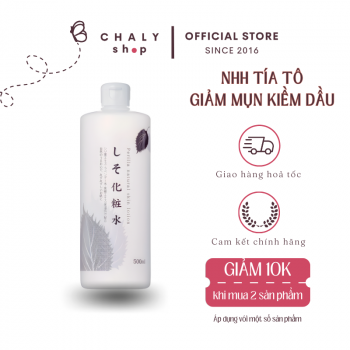 Nước hoa hồng lá tía tô trị mụn Shiso Lotion Nhật