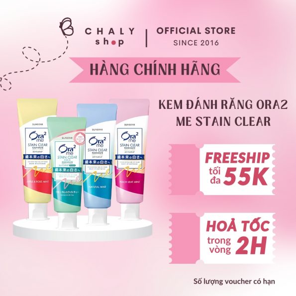Kem đánh răng Ora2 me Stain Clear