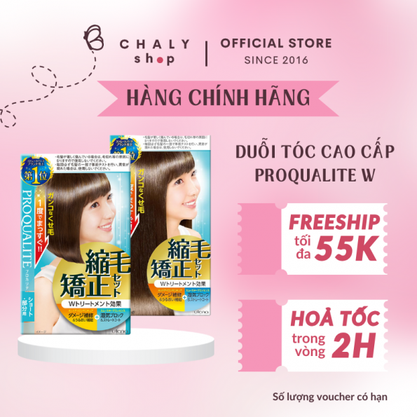 Thuốc duỗi tóc cao cấp Proqualite W Treatment Set Utena