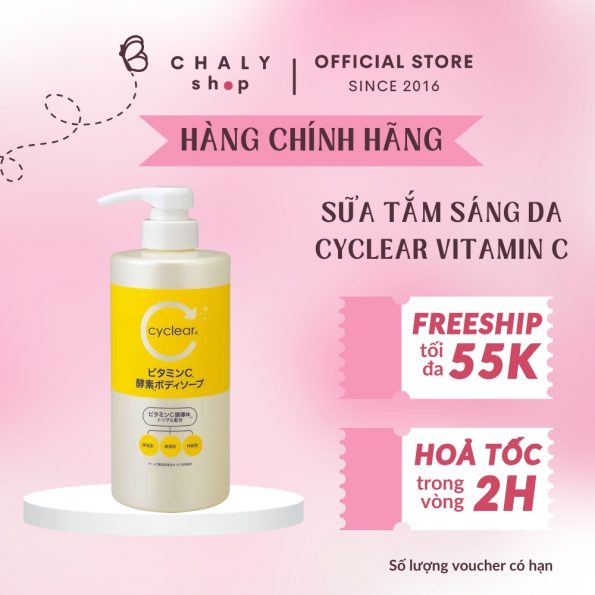 Sữa tắm Cyclear Vitamin C Enzyme Body Soap 500ml