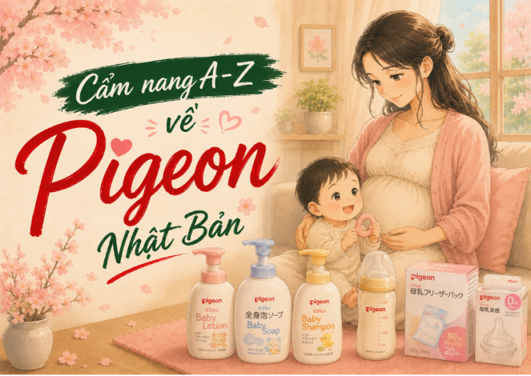 Pigeon Nhật Bản: Đồng Hành Cùng Mẹ Chăm Sóc Bé Toàn Diện